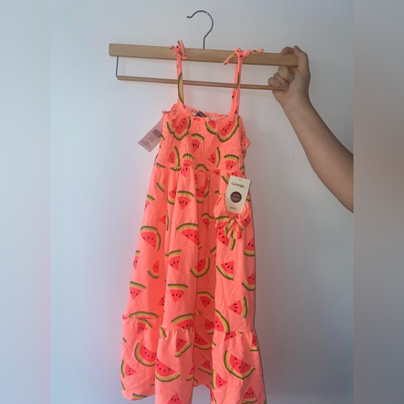 Gorgeous colourful watermelon dress for summer for small beautiful girls - Picture 1 of 4